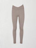Wrap Legging in Heather Melt - Heather Oatmeal - Image 7