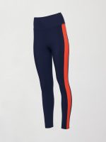 Colorblock Legging in Melt - Navy / Orange - Image 6
