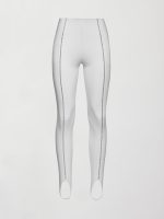 Stirrup Legging with Rhinestone Trim - White - Image 10
