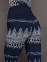 Printed Base Layer Legging - Printed Fairisle - Image 5