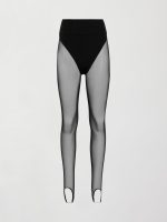 Sheer Stirrup Legging - Black - Image 6