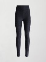Foil Legging in Melt - Dark Heather Grey with Gunmetal Foil - Image 7