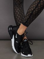 Laser Cut Legging in Diamond Compression - Black - Image 6