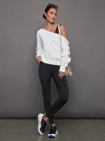 Wrap Legging in Heather Melt - Charcoal Heather - Image 6