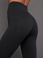 Wrap Legging in Heather Melt - Charcoal Heather - Image 5