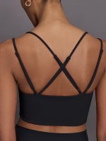 Strappy Bra in Melt - Black - Image 5