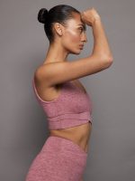 Wrap Bra in Heather Melt - Hawthorn Rose Heather - Image 4