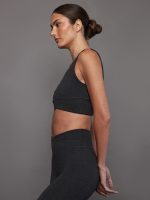 Wrap Bra in Heather Melt - Charcoal Heather - Image 4