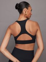 Scoop Racerback Bra in Melt - Black - Image 3