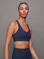 Scoop Racerback Bra in Melt - Navy - Image 4