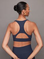 Scoop Racerback Bra in Melt - Navy - Image 3