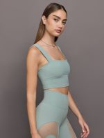 Square Neck Bra Top in Melt - Sage - Image 5