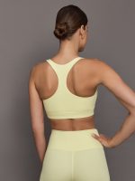 Racerback Bra in Ribbed Melt - Pastel Yellow - Image 5