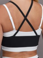 Double Layered Contrast Bra in Melt - Black/White - Image 6