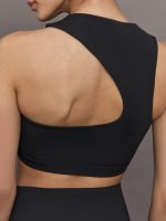Open Back Bra in Melt - Black - Image 6