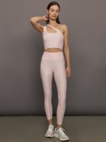 One Shoulder Bra Top in Takara Shine - Lotus - Image 3