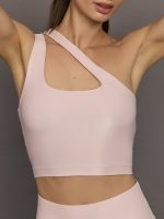 One Shoulder Bra Top in Takara Shine - Lotus - Image 6