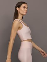 One Shoulder Bra Top in Takara Shine - Lotus - Image 4