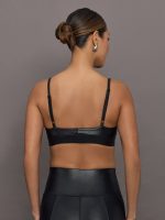 Soft Sculpt Sports Bra in Takara Shine - Black - Image 6