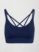 Multi Strap Active Bra in Diamond Compression - Navy - Image 8