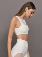 Mesh Overlay Bra in Melt - Snow Leopard - Image 4