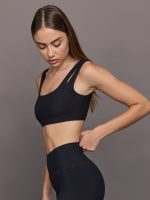 Cutout Bra in Melt - Black - Image 4