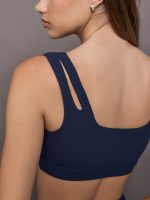 Cutout Bra in Melt - Navy - Image 6
