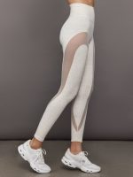 Sheer Spliced Legging in Melt - Snow Leopard - Image 4