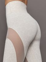 Sheer Spliced Legging in Melt - Snow Leopard - Image 6