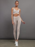 Wrap Bra in Heather Melt - Heather Oatmeal - Image 4