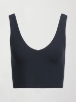 V-Neck Longline Bra in Melt - Black - Image 7