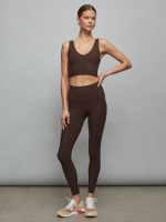 V-Neck Longline Bra in Melt - Dark Oak - Image 4
