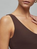 V-Neck Longline Bra in Melt - Dark Oak - Image 7