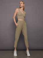 V-Neck Longline Bra - Silversage - Image 6