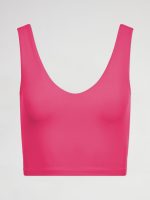 V-Neck Longline Bra in Melt - Fuchsia Purple - Image 6