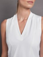 Wrap Neck Tank - White - Image 4