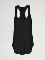Long RacerBack Tank - Black - Image 6