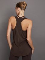 Long RacerBack Tank - Dark Oak - Image 3