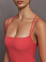 Strappy Tank in Melt - Tomato - Image 4