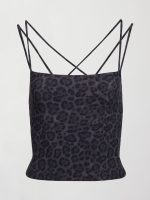 Strappy Tank in Melt - Charcoal Leopard - Image 8