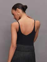 Fringe Tank in Melt - Black - Image 3