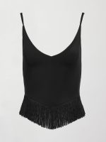 Fringe Tank in Melt - Black - Image 6