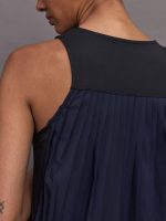 Pleated Running Tank - Black - Image 6