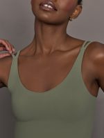 V-Neck Tank in Melt - Moss - Image 7
