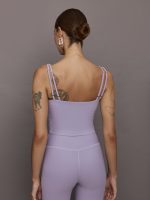 V Neck Tank in Melt - Lavender Grey - Image 6