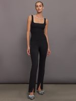 Pearl Necklace Sweater Tank - Black - Image 10