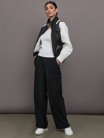One Shoulder Tank in Ribbed Jersey - White - Image 7