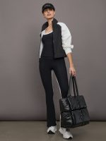 Colorblock Scoop Tank in Melt - Black/Cloud Dancer - Image 7