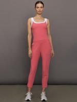 Colorblock Scoop Tank in Melt - Rosewood / White - Image 3
