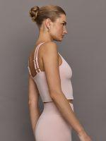 V-Neck Tank in Ribbed Melt - Lotus - Image 5